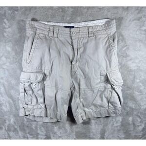 Polo Ralph Lauren Cargo Shorts Mens 36 Gray Multi Pocket Utility Casual Outdoor